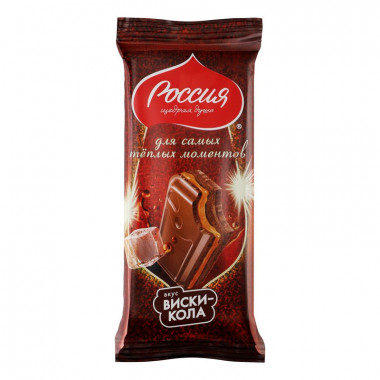 Шоколад Россия щедрая душа Голд Селекшен вкус виски-кола 200г
