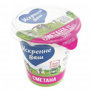 Сметана Искренне Ваш 15% 300г п/ст
