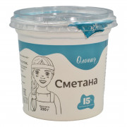 Сметана Олонецкий мк жир.15% 330г