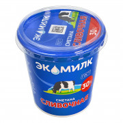 Сметана Экомилк сливочная 30% 300г Сметана Экомилк сливочная 30% 300г