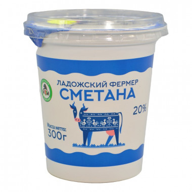 Сметана Ладожский Фермер 20% 300г