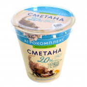 Сметана Агрокомплекс Выселковский 20% 300г стакан
