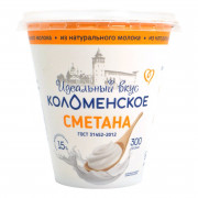 Сметана Коломенский 15% 300г