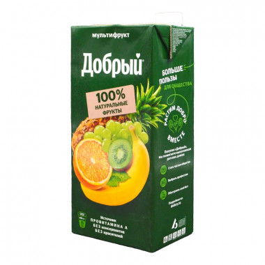 Нектар Добрый из смеси фруктов мультифрут 2л