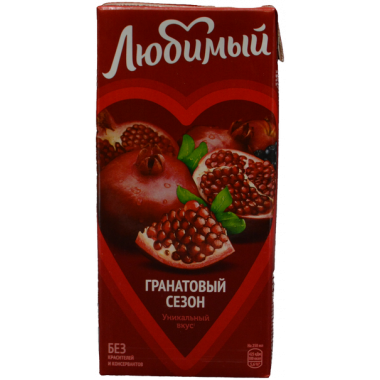Напиток Любимый яблоко-гранат-черноплодная рябина 0,95л
