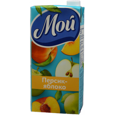 Нектар Мой персиково-яблочный с мякотью 0,95л