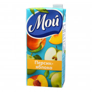 Нектар Мой персиково-яблочный с мякотью 0,95л Нектар Мой персиково-яблочный с мякотью 0,95л