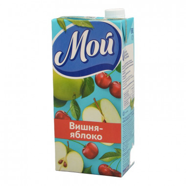 Напиток сокосодержащий Мой вишнево-яблочный осветленный 0,95л