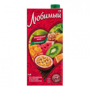 Напиток сокосодержащий Любимый тропический микс 0,95л