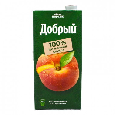 Напиток сокосодержащий Добрый Яблоко персик 2л