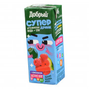 Сок Добрый Супер Дринк яблоко-малина-арбуз 0,2л