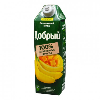 Напиток сокосодержащий Добрый Банановый микс 1л