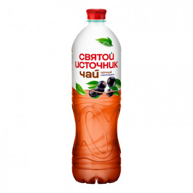 Напиток Святой источник безалкогольный черный чай со вкусом смородины 1л ПЭТ
