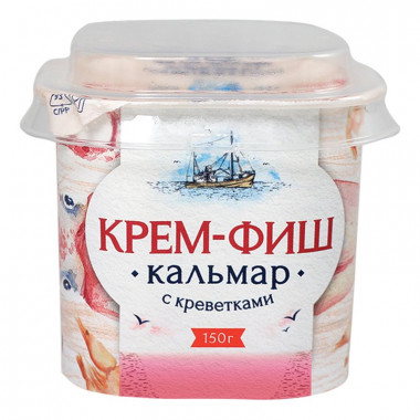 Крем-фиш Европром кальмар с креветками 150г
