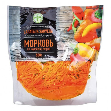 Салат Грин Крест морковь по-корейски 500г пл/конт