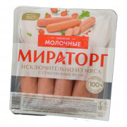 Сосиски Мираторг молочные ц/о 400г Сосиски Мираторг молочные ц/о 400г