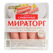 Сосиски Мираторг сливочные ц/о 400г Сосиски Мираторг сливочные ц/о 400г