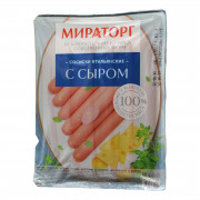 Сосиски Мираторг Итальянские с сыром 350г Сосиски Мираторг Итальянские с сыром 350г