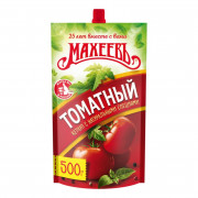 Кетчуп Махеев томатный 500г м/у