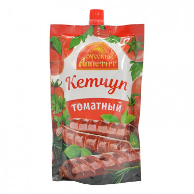 Кетчуп Русский аппетит томатный 250г дой-пак