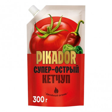 Кетчуп Пикадор супер острый 300г дой-пак