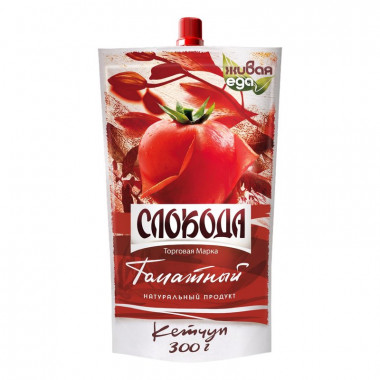 Кетчуп Слобода томатный 300г дой-пак
