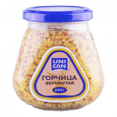 Горчица Юни Дан зернистая 270г