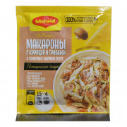 Смесь Магги для макарон в сливочно-сырном соусе с курицей и грибами 30г