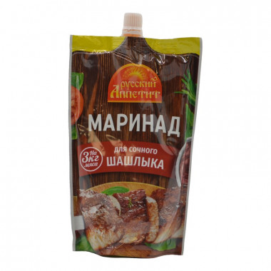 Маринад Русский аппетит для шашлыка 300г дой-пак