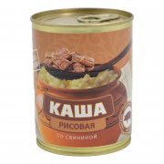 Каша Онежские деликатесы рисовая со свининой 350г ж/б ключ