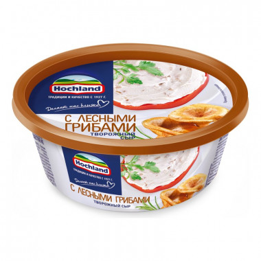 Сыр Хохланд творожный с лесными грибами 140г
