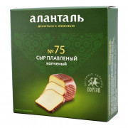 Сыр Аланталь плавленый копченый №75 40% 195г