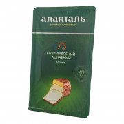 Сыр Аланталь плавленый копченый для пива №75 40% 125г слайсы
