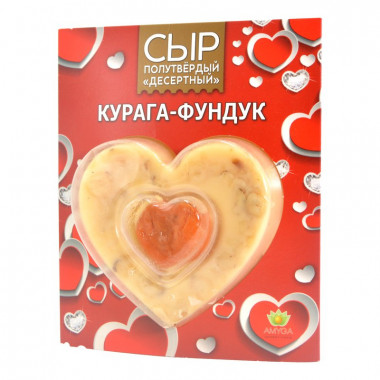 Сыр Амига Десертный курага-фундук 130г