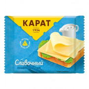 Сыр Карат Сливочный плавленый 130г слайсы