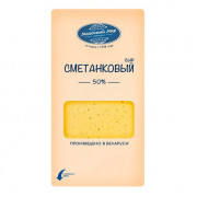 Сыр Молочный мир Сметанковый 50% 150г нарезка