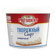 Сыр Президент творожный сливочный 56% 140г Сыр Президент творожный сливочный 56% 140г