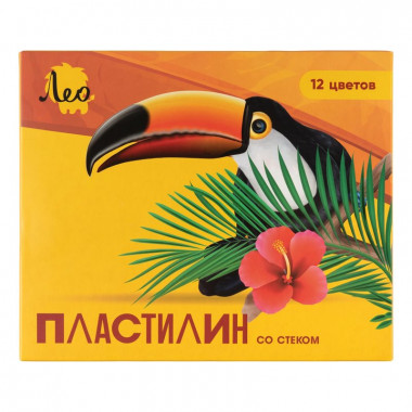 Пластилин LBMC-0112 Лео Ярко классический 12цв