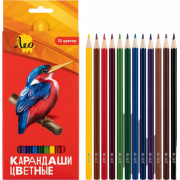 Карандаши LBSCP-12 Лео Ярко цветные 12цв