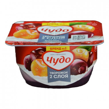 Десерт Чудо творожный вишня/черешня 4% 100г