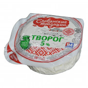 Творог Славянские Традиции 5% 355г Творог Славянские Традиции 5% 355г