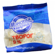 Творог Минская Марка рассыпчатый 9% 350г Творог Минская Марка рассыпчатый 9% 350г