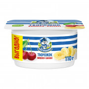 Продукт Простоквашино творожный вишня-банан 3,6% 110г