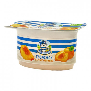 Творожок Простоквашино персик-абрикос 3,6% 110г