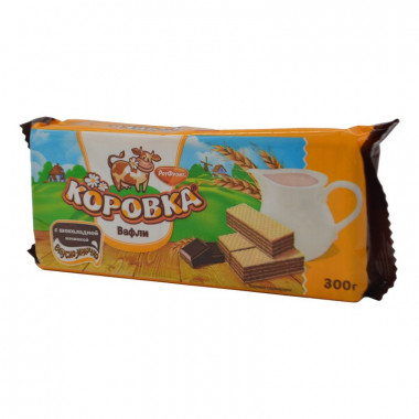 Вафли РотФронт Коровка с шоколадной начинкой 300г
