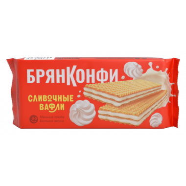 Вафли Брянконфи сливочные 190г
