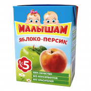 Нектар Малышам яблоко-персик с 5мес 0,2л