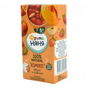 Компот Фруто-няня из яблоко-клубника 200мл