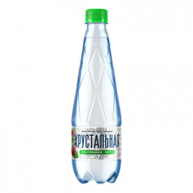 Вода Хрустальная Земляника-мята негаз 0,5л ПЭТ