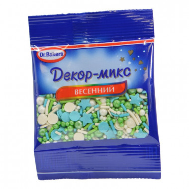 Посыпка кондитерская Др. Бакерс Декор-микс Весенний 10г